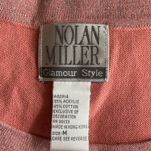 Vintage Nolan Miller Beaded Sweater - Picture 7 of 8